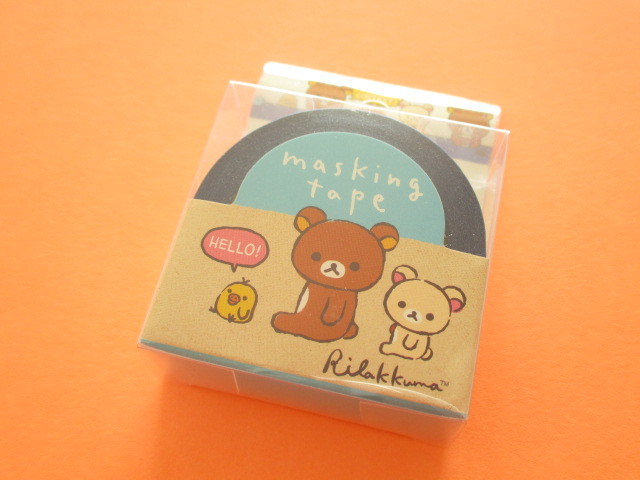Photo1: Kawaii Cute Mini Masking Tape/Deco Tape Sticker San-x *Rilakkuma (SE37402)