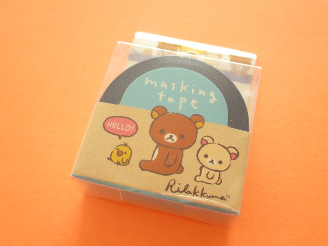 Photo1: Kawaii Cute Mini Masking Tape/Deco Tape Sticker San-x *Rilakkuma (SE37402)