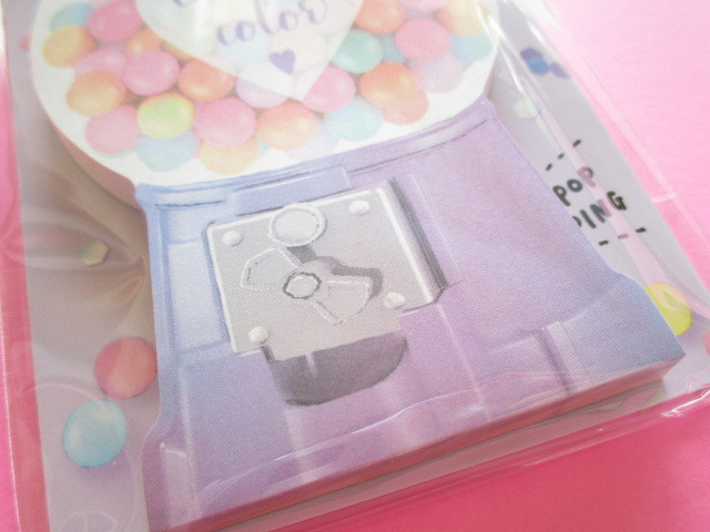 Photo: Kawaii Cute choo my color Die-Cut Medium Memo Pad Q-LiA *Gum Ball (34557)