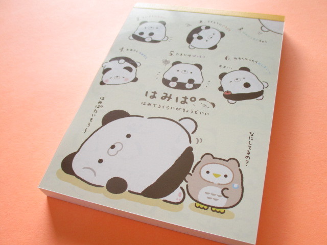 Photo1: Kawaii Cute Large Memo Pad Hamipa San-x *ぱんだ、はみでました。(MW48001)