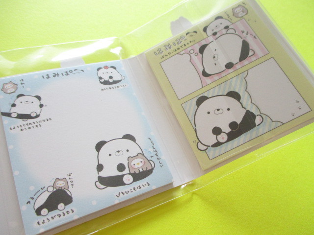 Photo: Kawaii Cute Patapata Mini Memo Pad Pad Hamipa San-x *ぱんだ、はみでました。(MW48201)