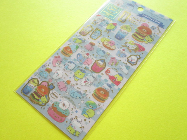 Photo1: Kawaii Cute Sticker Sheet San-x Mamegoma *Mamegoma Cafe (SE38002)
