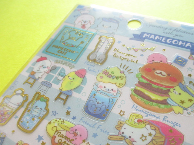 Photo: Kawaii Cute Sticker Sheet San-x Mamegoma *Mamegoma Cafe (SE38002)