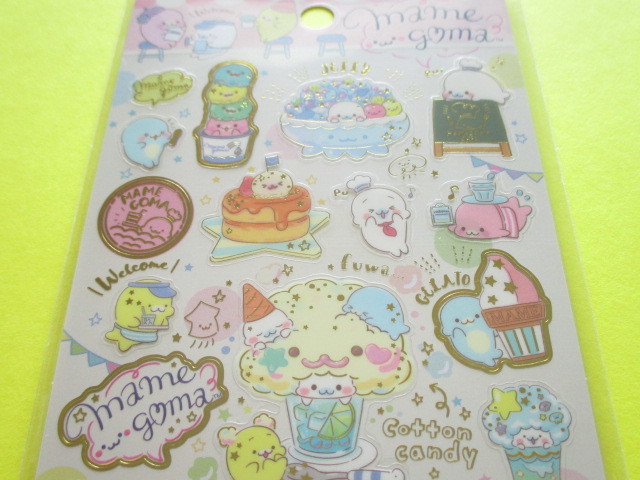 Photo: Kawaii Cute Sticker Sheet San-x Mamegoma *Mamegoma Cafe (SE38001)