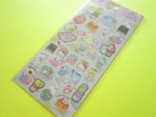 Photo1: Kawaii Cute Sticker Sheet San-x Mamegoma *Mamegoma Cafe (SE38001)