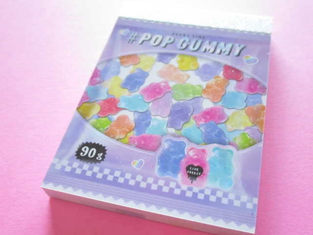 Photo1: Kawaii Cute Mini Memo Pad Crux *Pop Gummy (55653)