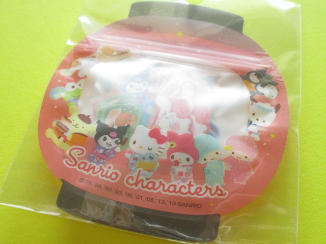 Photo1: Kawaii Cute 和風 Summer Sticker Flakes Sack Sanrio Original *Sanrio Characters (32557-1)