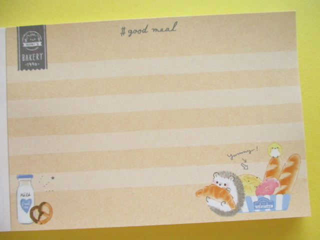 Photo: Petit Friends Marche Stationery Medium Memo Pad Q-LiA *はりねずみ Hedgehog (34759)