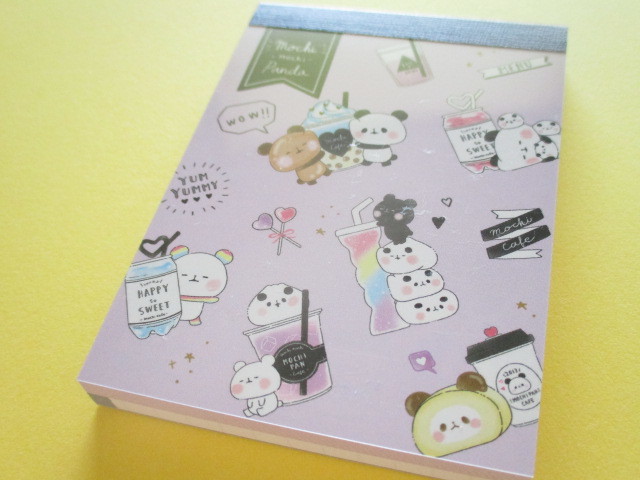 Photo1: Kawaii Cute Mini Memo Pad Mochi Mochi Panda Kamio Japan *Party Cafe (24151)