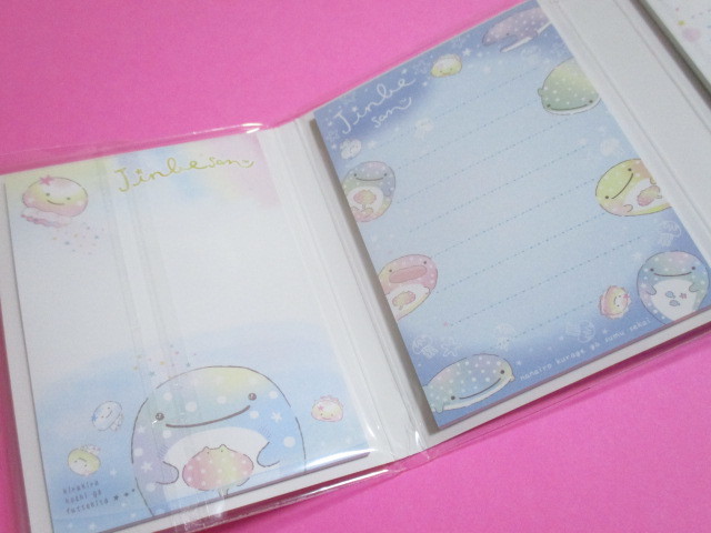 Photo: Kawaii Cute Patapata Mini Memo Pad Set Jinbesan San-x *Nanairo Kurage (MW52601)