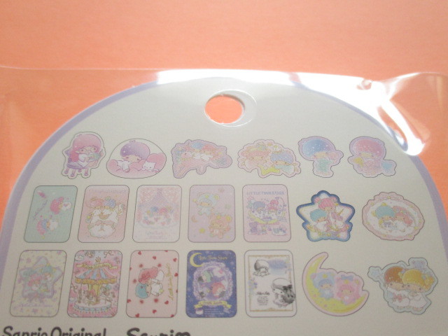 Photo: Kawaii Cute Sticker Flakes Pack in the Plastic Case Sanrio Original *Little Twin Stars (03755-9)