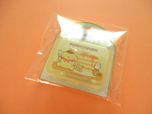 Photo1: Kawaii Cute Sticker Flakes Pack in the Plastic Case Sanrio Original *POMPOMPURIN (03763-0)