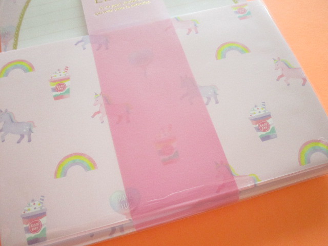 Photo: Kawaii Cute Cherimo  Letter Set Q-LiA *Unicorn (40046)