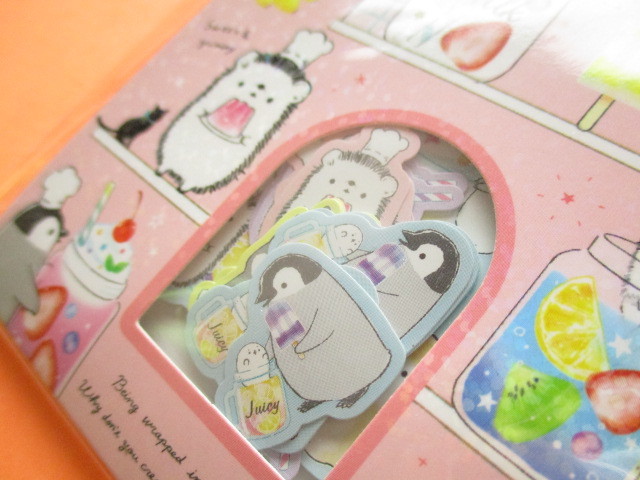 Photo: Kawaii Cute Sticker Flakes Sack Kamio Japan *Animal Life (24542）