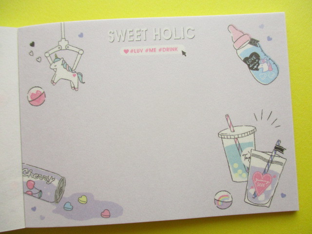 Photo: Kawaii Cute Mini Memo Pad Unicorn Holic Q-LiA *Sweet Holic Party (44494)