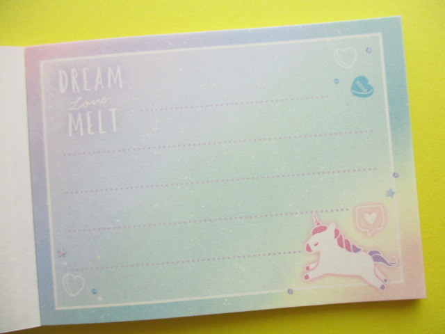 Photo: Kawaii Cute Mini Memo Pad Unicorn Holic Q-LiA *Dream Melt (44495)