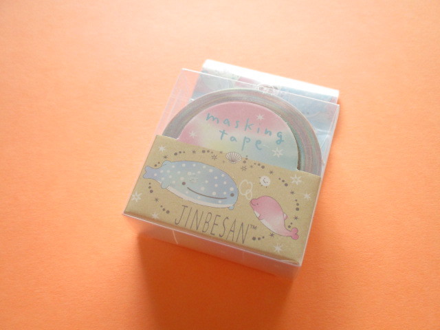 Photo1: Kawaii Cute Mini Masking Tape/Deco Tape Sticker San-x *Jinbesan (SE45301)