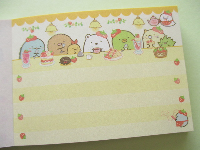 Photo: Kawaii Cute Mini Memo Pad Sumikkogurashi San-x *Strawberry Fair (MW58601-2)