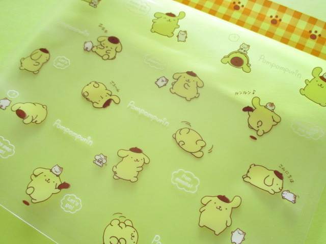 Photo: ６pcs Kawaii Cute Zipper Bags Set Sanrio Original *POMPOMPURIN (25458-4)