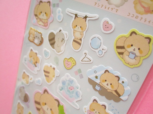 Photo: Kawaii Cute Sticker Sheet Kokoroaraiguma San-x *ココロもすっきりおせんたく (SE46801)