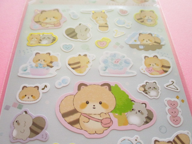 Photo: Kawaii Cute Sticker Sheet Kokoroaraiguma San-x *ココロもすっきりおせんたく (SE46801)