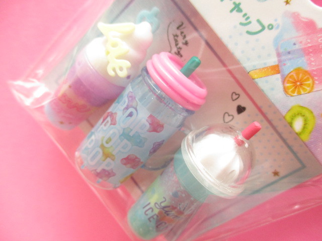 Photo: 3 pcs Kawaii Cute Parody Pencil Caps Set Crux *Pop Mix (56794)