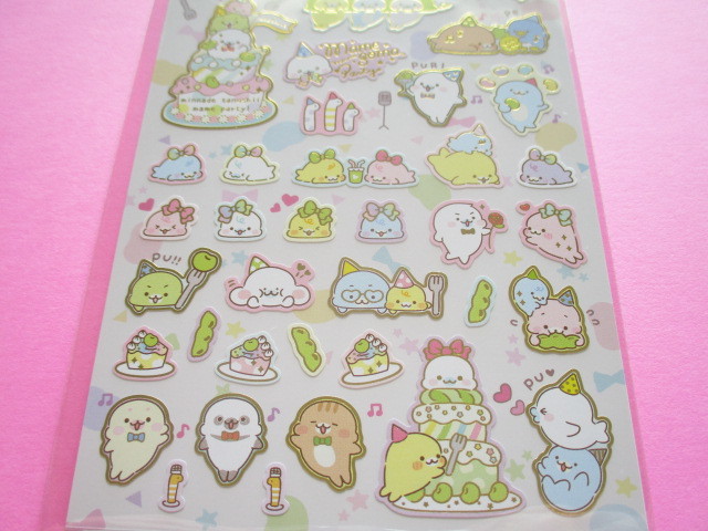 Photo: Kawaii Cute Sticker Sheet Mamegoma San-x *Mame Party (SE47201)