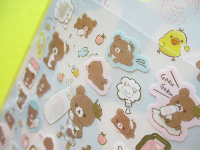 Photo: Kawaii Cute Sticker Sheet Rilakkuma San-x * It seems Chairoikoguma wants to be bigger. (SE47501)