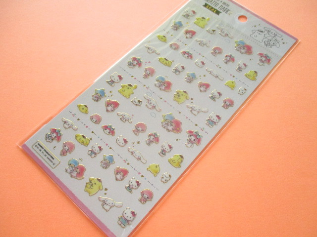 Photo1: Kawaii Cute Kiratto Mark Stickers Sheet Sanrio *Sanrio Characters (73043)