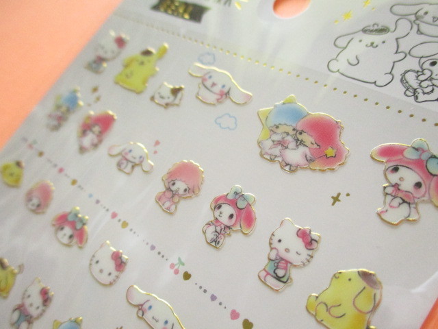 Photo: Kawaii Cute Kiratto Mark Stickers Sheet Sanrio *Sanrio Characters (73043)