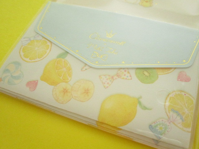 Photo: Kawaii Cute Mini Letter Set Cinnamoroll × たけいみき Miki Takei Sanrio *Fresh Citrus (LS-15467)