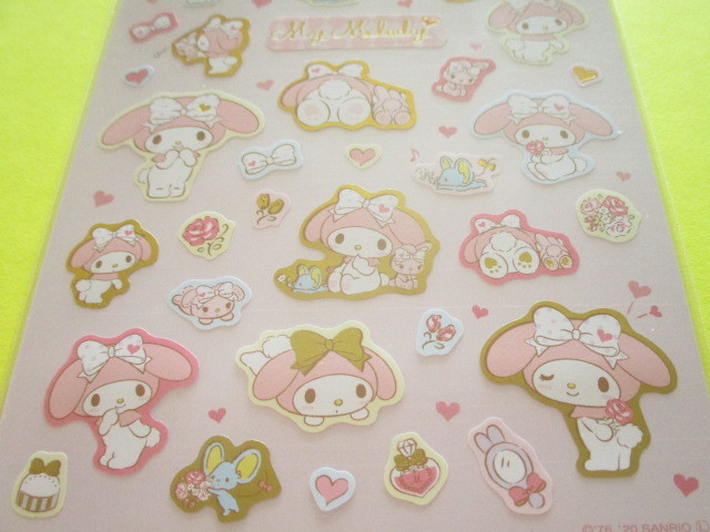 Photo: Kawaii Cute Stickers Sheet Sanrio *My Melody (Stylish logo)