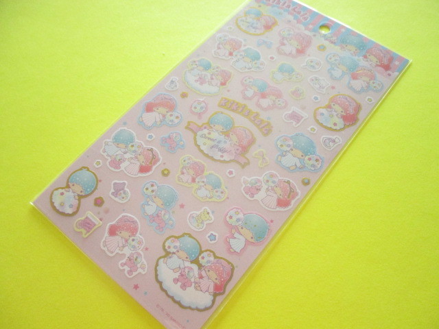 Photo1: Kawaii Cute Stickers Sheet Sanrio *Little Twin Stars (Cotton Candy)