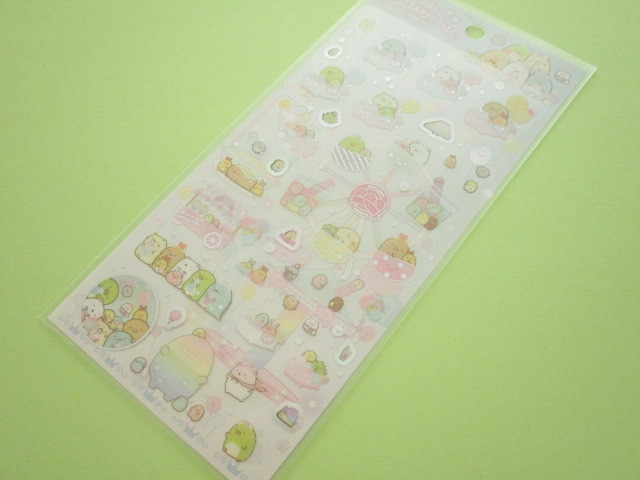 Photo1: Kawaii Cute Sticker Sheet Sumikkogurashi San-x *Tapioca Park (SE48001)
