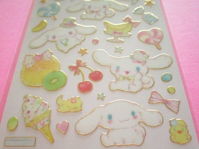 Photo: Kawaii Cute Stickers Sheet  Cinnamoroll × たけいみき Miki Takei Sanrio *Fresh Citrus (US-15459)