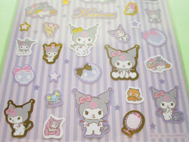 Photo: Kawaii Cute Stickers Sheet Sanrio *Kuromi (Stuffed Toy)