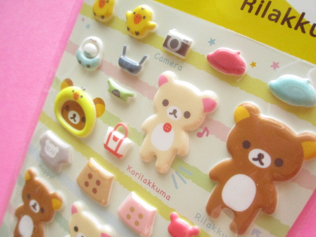 Photo: Kawaii Cute Funi Funi Stickers Sheet San-x *Rilakkuma (SE48603)