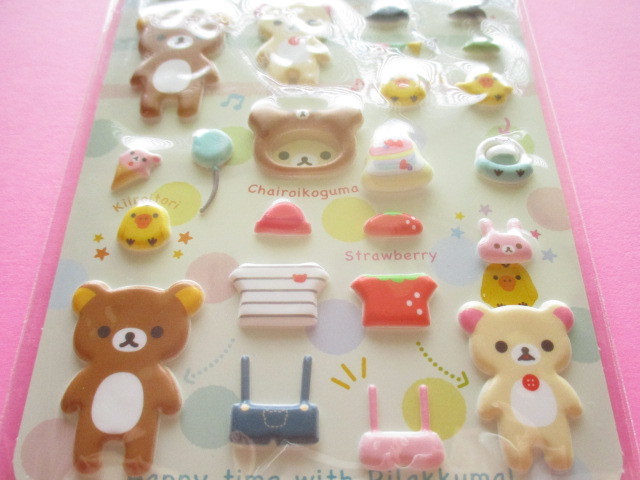 Photo: Kawaii Cute Funi Funi Stickers Sheet San-x *Rilakkuma (SE48603)