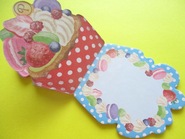 Photo: Kawaii Cute Sweets Mini Memo Pad amifa *Flower Cupcake (Dot)