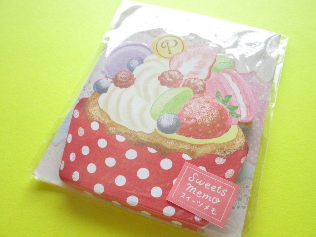 Photo1: Kawaii Cute Sweets Mini Memo Pad amifa *Flower Cupcake (Dot)
