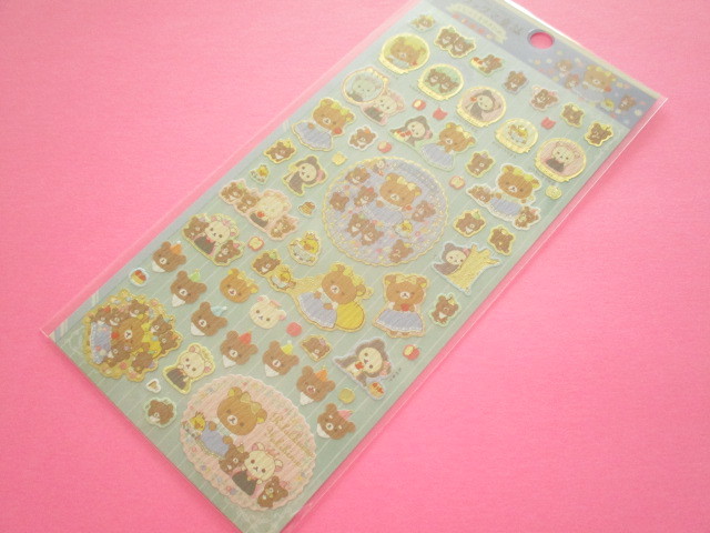 Photo1: Kawaii Cute Sticker Sheet Rilakkuma San-x *Rilakkuma Fairy Tales (SE48501)