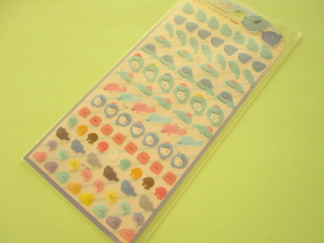 Photo1: Kawaii Cute Mini Mini Stickers Sheet San-x *Jinbesan (SE48408)