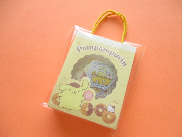 Photo1: Kawaii Cute  Mini Paper Bagged Sticker Flakes Sack Sanrio original *POMPOMPURIN (95011-4)