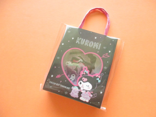 Photo1: Kawaii Cute  Mini Paper Bagged Sticker Flakes Sack Sanrio original *Kuromi (95035-1)