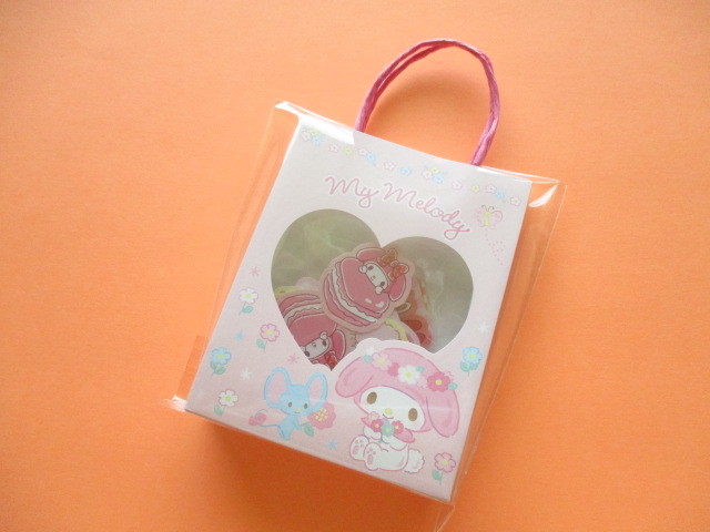 Photo1: Kawaii Cute  Mini Paper Bagged Sticker Flakes Sack Sanrio original *My Melody (95007-6)