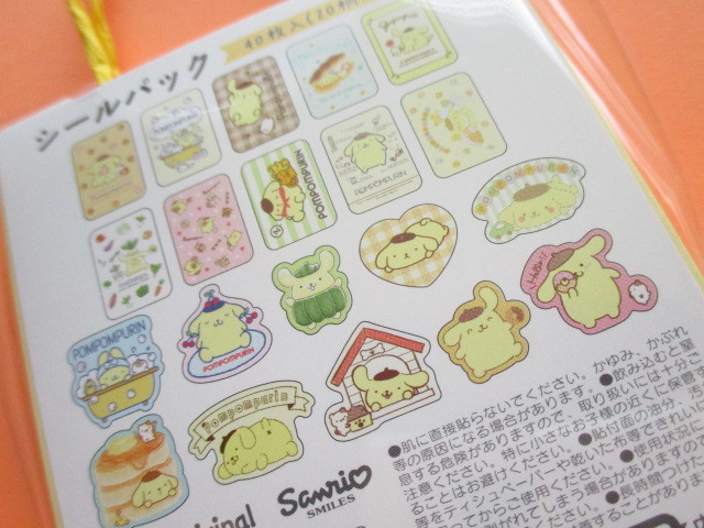 Photo: Kawaii Cute  Mini Paper Bagged Sticker Flakes Sack Sanrio original *POMPOMPURIN (95011-4)