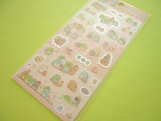 Photo1: Kawaii Cute Sticker Sheet Sumikkogurashi San-x *House of The Mole (SE49301)