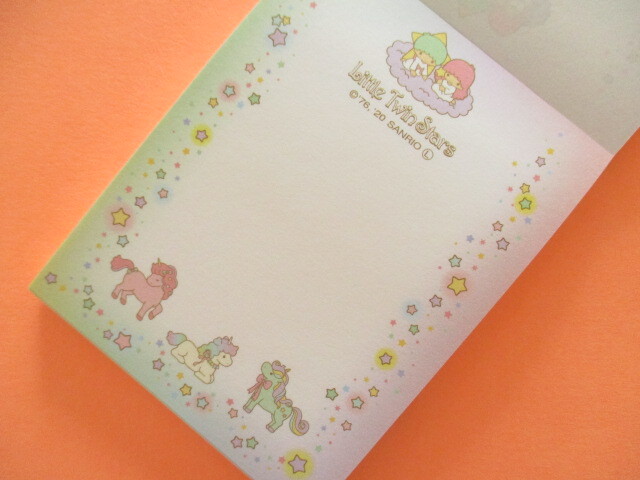 Photo: Kawaii Cute Mini  Memo Pad Sanrio *Little Twin Stars (Unicorn）