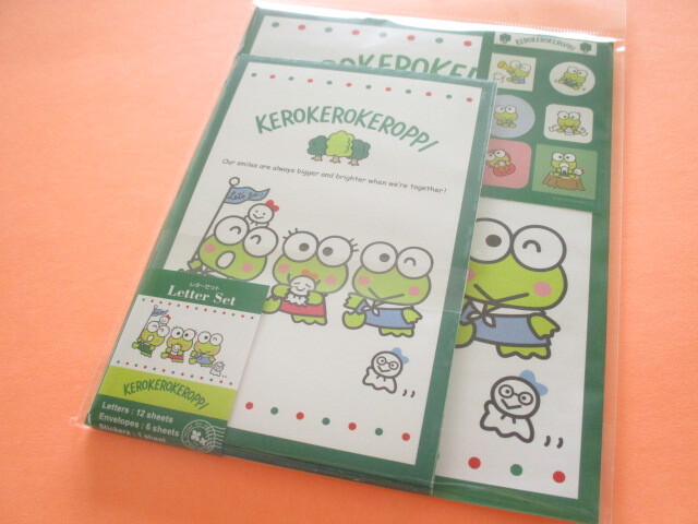 Photo1: Kawaii Cute Letter Set Sanrio *Kerokerokeroppi (3 brothers）