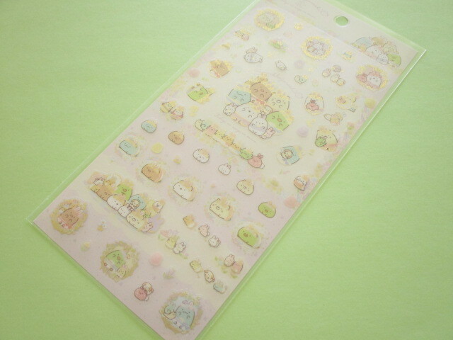 Photo1: Kawaii Cute Stickers Sheet Sumikkogurashi San-x *The Rabbit's Wonder Garden (SE49501)